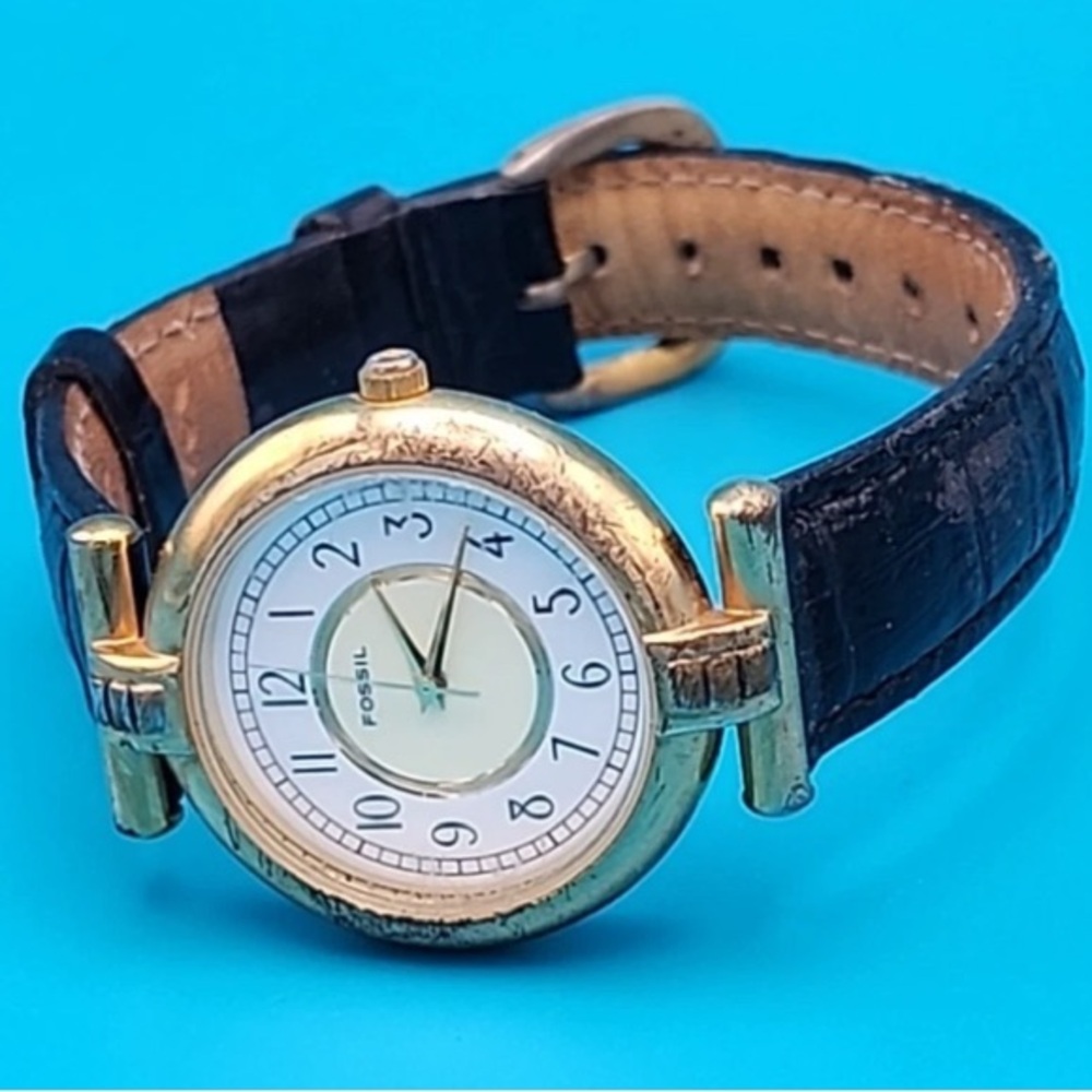 1994 RARE ART DECO FOSSIL WATCH HE-3386 (000712)